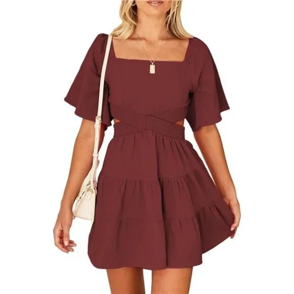 off the shoulder tropical dress Run The World Off-Shoulder Mini Dress Floral Yellow
